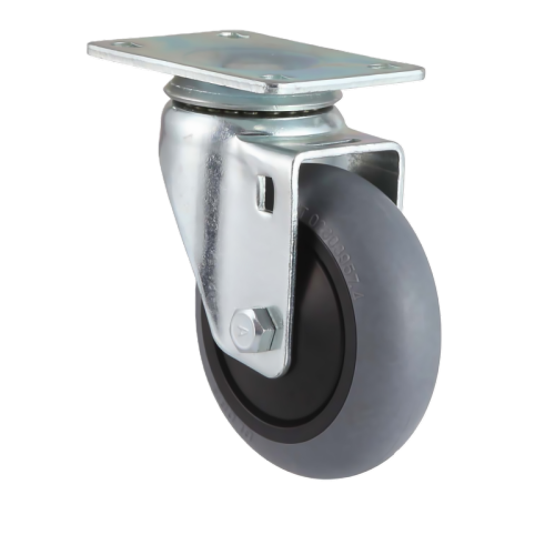3" x 1.5" Conductive TPR Wheel,3.7" x 2.6" Top Plate Swivel Casters, 176 lbs Load Rating
