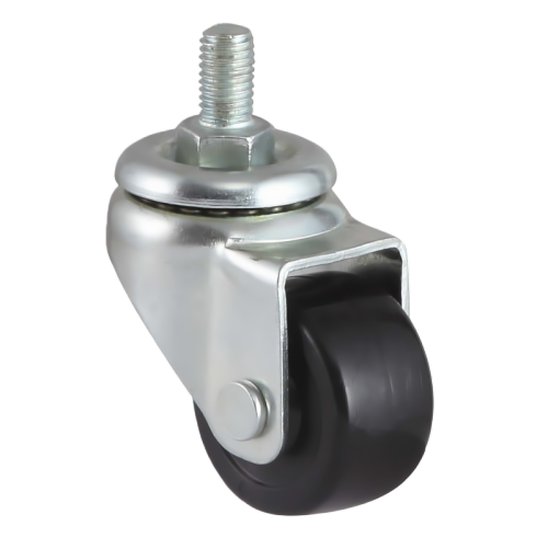 2" x 1" Premium Nylon Wheel,0.5" x 0.8" Threaded Stem Casters, 220 lbs Load Rating