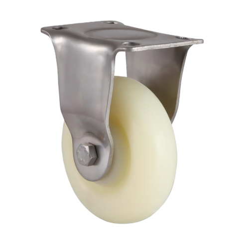 2" x 1" Nylon Wheel,2.8" x 2.2" Top Plate Rigid Casters, 132 lbs Load Rating