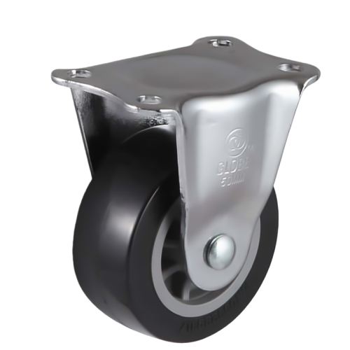 2" x 1" Premium PU Wheel,2.3" x 2" Top Plate Rigid Casters, 66 lbs Load Rating
