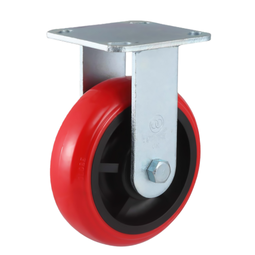 4" x 2" Premium PU Wheel,4.5" x 4" Top Plate Rigid Casters, 441 lbs Load Rating