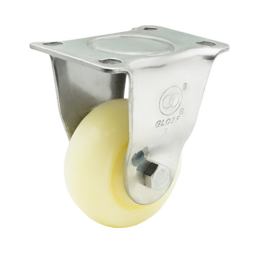 3" x 1.5" Nylon Wheel,3.7" x 2.6" Top Plate Rigid Casters, 220 lbs Load Rating