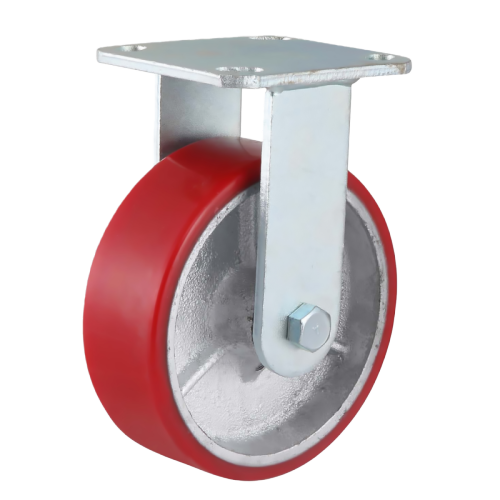 5" x 2" Polyurethane Wheel,4.5" x 4" Top Plate Rigid Casters, 772 lbs Load Rating