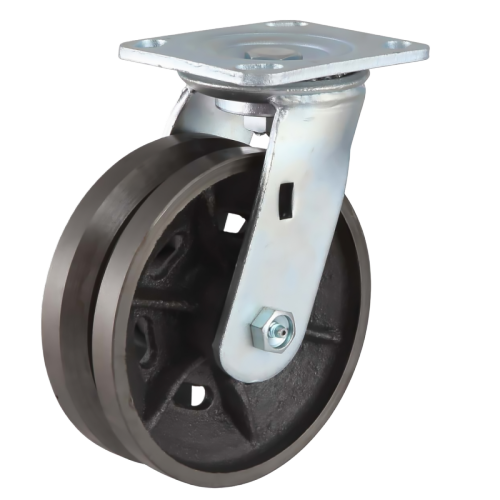 4" x 2" Ductile Iron Wheel,4.5" x 4" Top Plate Swivel Casters, 639 lbs Load Rating