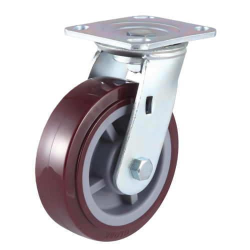 4" x 2" Premium PU Wheel,4.5" x 4" Top Plate Swivel Casters, 617 lbs Load Rating