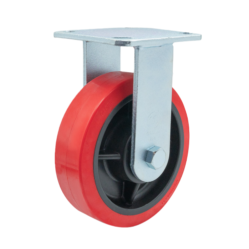 6" x 2" Premium PU Wheel,4.5" x 4" Top Plate Rigid Casters, 661 lbs Load Rating