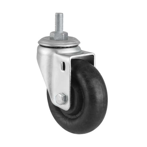 4" x 1.5" Phenolic Wheel, Threaded Stem Casters, 287 lbs Load Rating