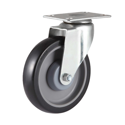 4" x 1" Premium PU Wheel,3.7" x 2.6" Top Plate Swivel Casters, 176 lbs Load Rating