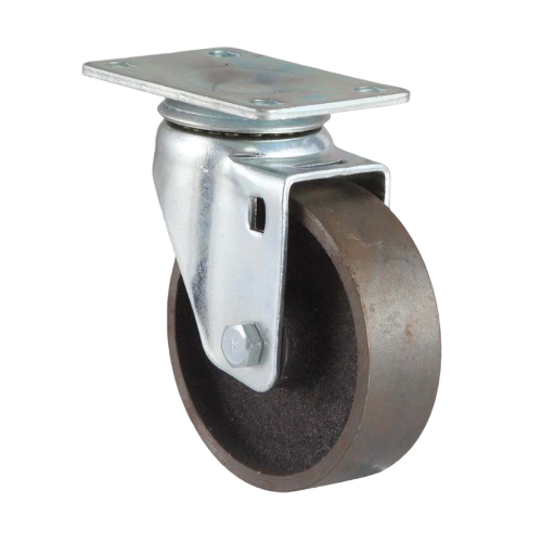 3" x 1.5" Ductile Iron Wheel,3.7" x 2.6" Top Plate Swivel Casters, 220 lbs Load Rating