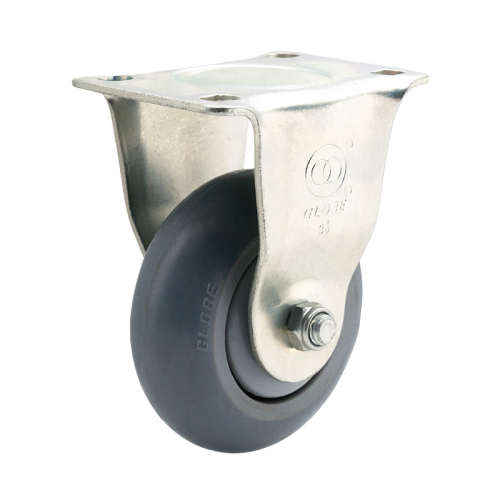 3" x 1.5" Premium TPR Wheel,3.7" x 2.6" Top Plate Rigid Casters, 176 lbs Load Rating