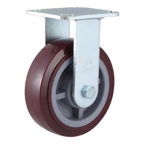 8" x 2" Premium PU Wheel,4.5" x 4" Top Plate Rigid Casters, 926 lbs Load Rating