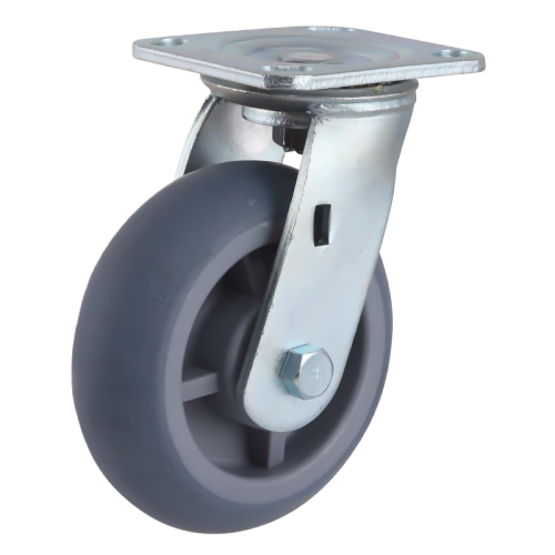 6" x 2" Premium TPR Wheel,4.5" x 4" Top Plate Swivel Casters, 463 lbs Load Rating