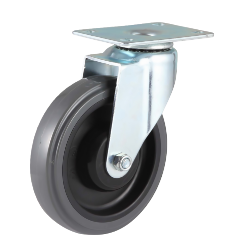 3" x 1" Noise Reducing PU Wheel,3.7" x 2.6" Top Plate Swivel Casters, 132 lbs Load Rating