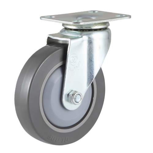 3" x 1" Noise Reducing PU Wheel,3" x 2.4" Top Plate Swivel Casters, 110 lbs Load Rating