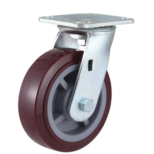 6" x 2" Premium PU Wheel,4.5" x 4" Top Plate Swivel Casters, 904 lbs Load Rating