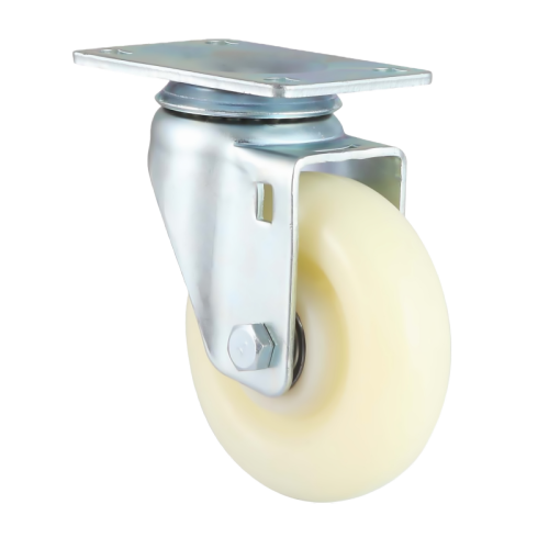 2.5" x 1" Nylon Wheel,4" x 2.8" Top Plate Swivel Casters, 132 lbs Load Rating