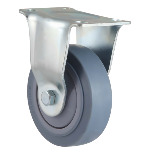 3" x 1.5" Premium TPR Wheel, Top Plate Rigid Casters, 176 lbs Load Rating