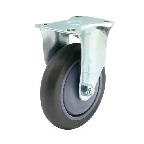 4" x 1" Noise Reducing PU Wheel,3" x 2.4" Top Plate Rigid Casters, 132 lbs Load Rating