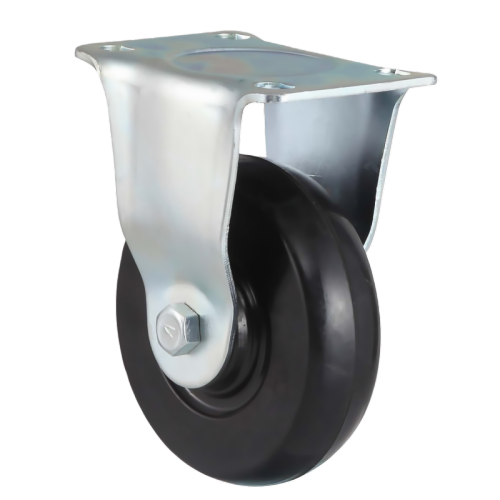 1.5" x 1" Rubber Wheel,2.4" x 1.5" Top Plate Rigid Casters, 88 lbs Load Rating
