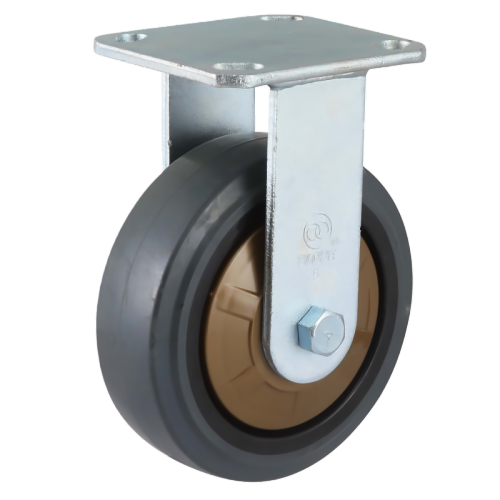 4" x 2" Noise Reducing Rubber Wheel,4.5" x 4" Top Plate Rigid Casters, 551 lbs Load Rating