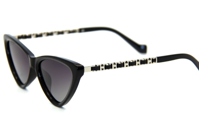 LEKE Metal Cat's eyes small Compact polarized sunglass