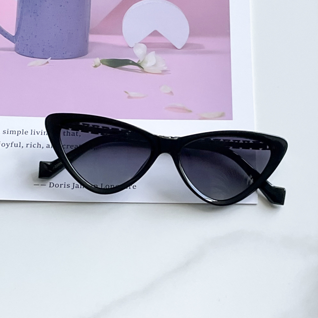 LEKE Metal Cat's eyes small Compact polarized sunglass