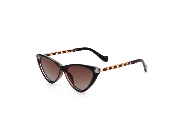 LEKE Metal Cat's eyes small Compact polarized sunglass