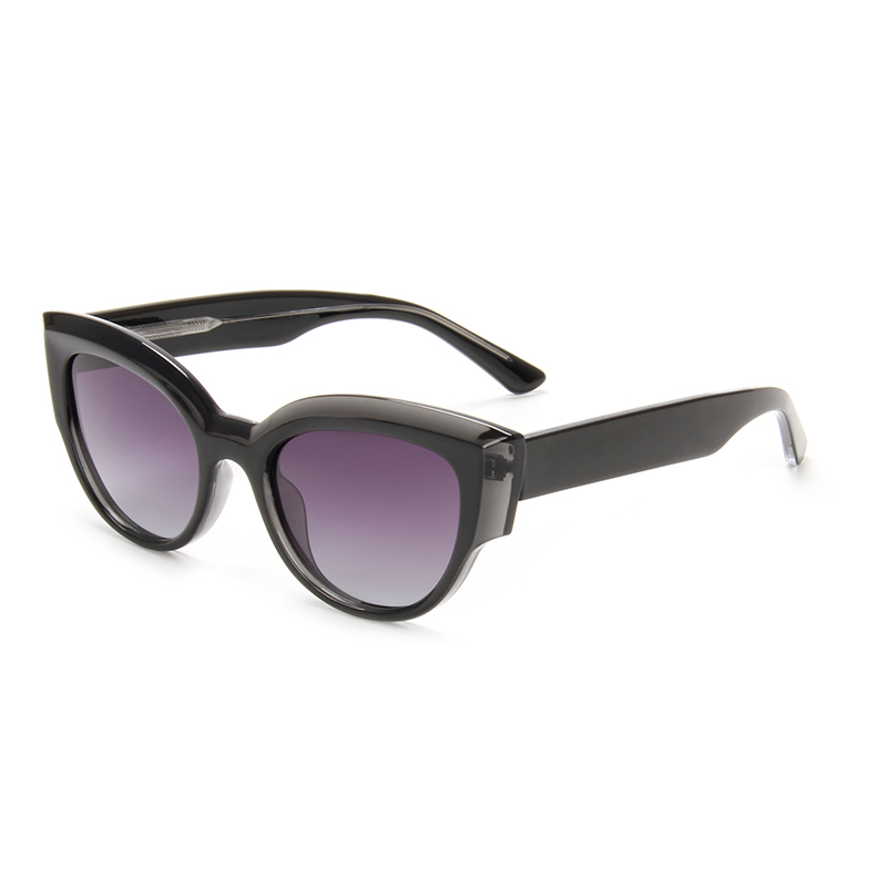 LEKE Oval Cat Eye Thick Leg Polarized Sunglasses 8007