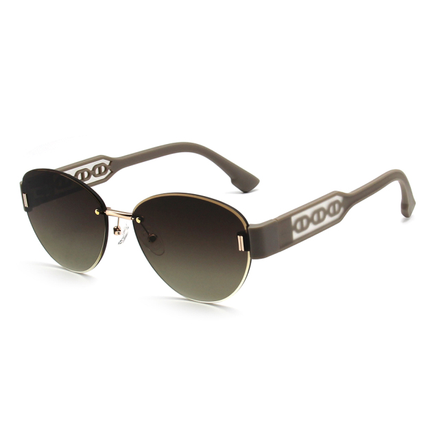RIANOVA Frameless polarized sunglasses UV resistant sunglasses 6027
