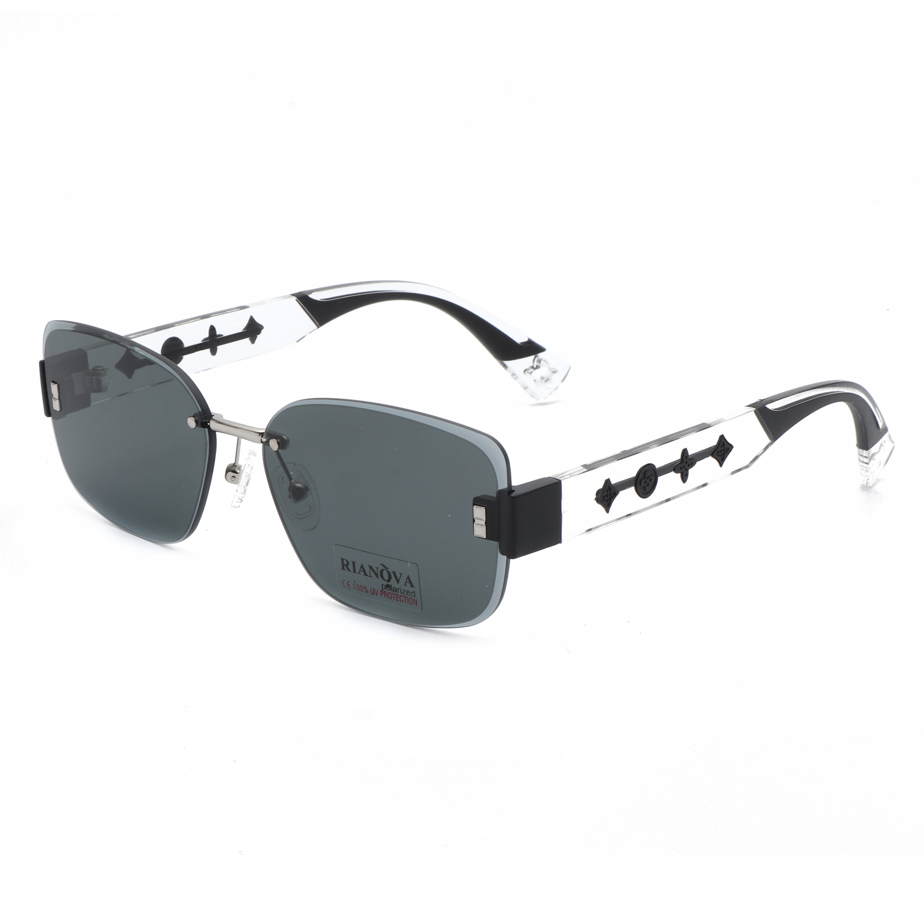 RIANOVA Rimless TR90 Nylon polarized sunglasses 6012