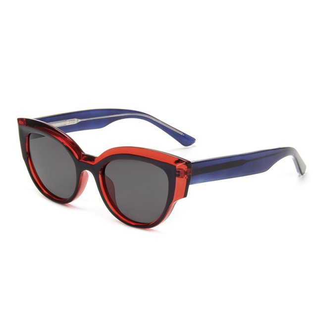 LEKE Oval Cat Eye Thick Leg Polarized Sunglasses 8007