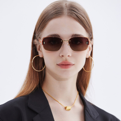 RIANOVA Rimless TR90 Nylon polarized sunglasses 6012
