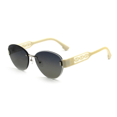 RIANOVA Frameless polarized sunglasses UV resistant sunglasses 6027