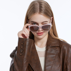 RIANOVA cat eye shaped large frames thick legs become thin cp temples polarized sunglasses 7008