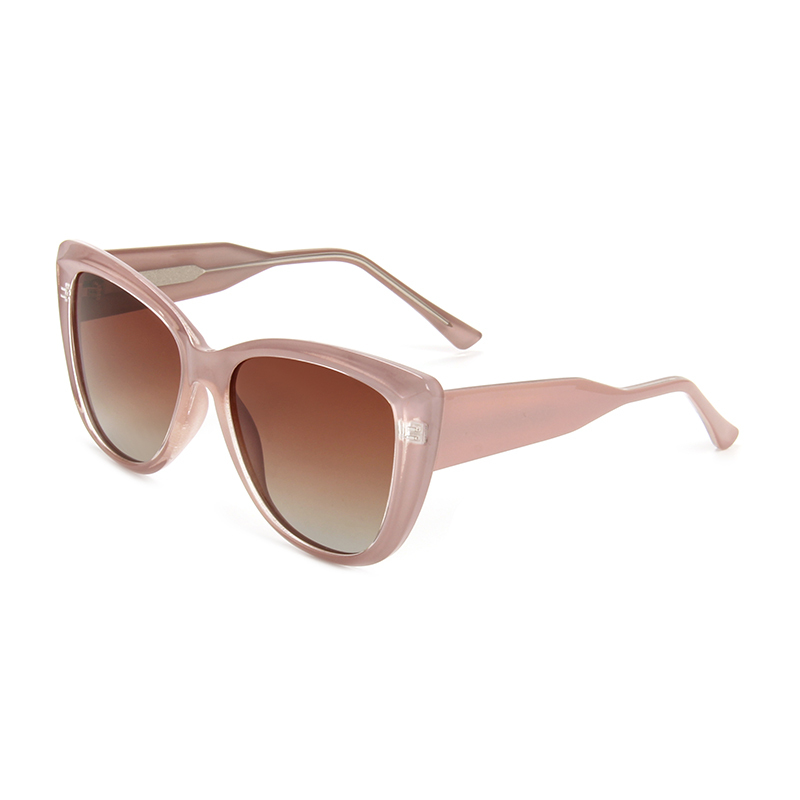 RIANOVA cat eye shaped large frames thick legs become thin cp temples polarized sunglasses 7008