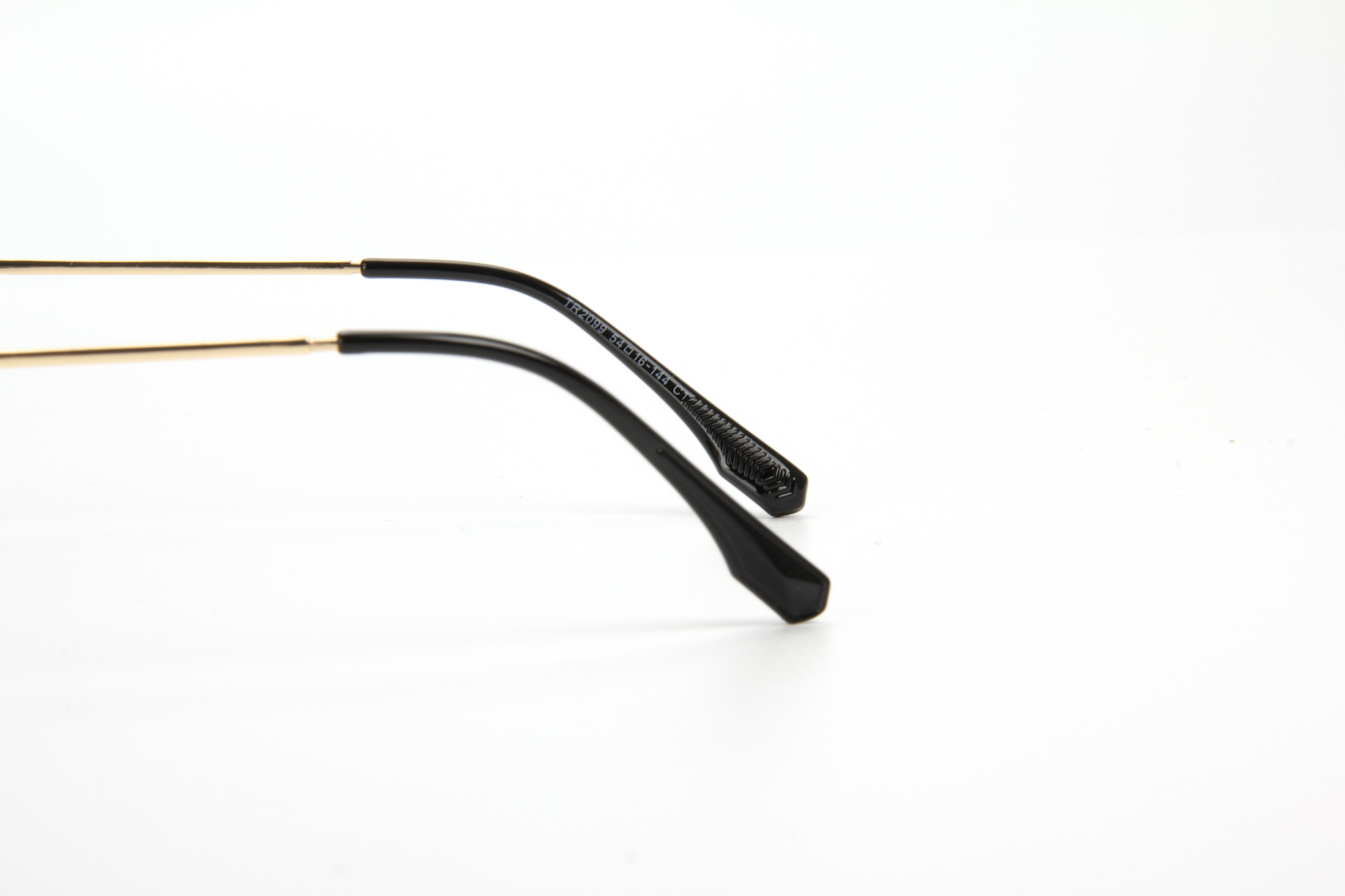RIANOVA TR90 square metal anti-blue light frosted eyeglasses frame with decorative temples 2099