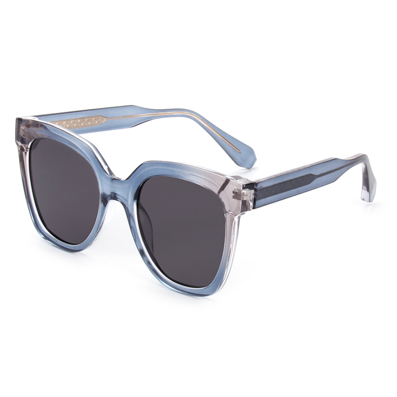 RIANOVA Large Round Frame CP Polarized Sunglasses 5001