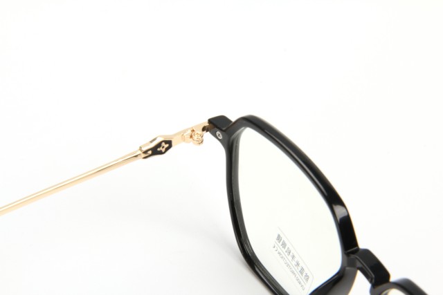 RIANOVA TR90 square metal anti-blue light frosted eyeglasses frame with decorative temples 2099