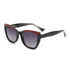 RIANOVA cat eye color clash cp thick temples polarized sunglasses 7009