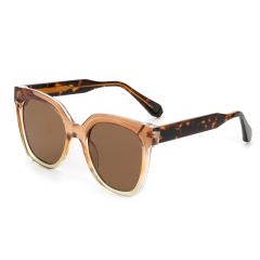 RIANOVA Large Round Frame CP Polarized Sunglasses 5001