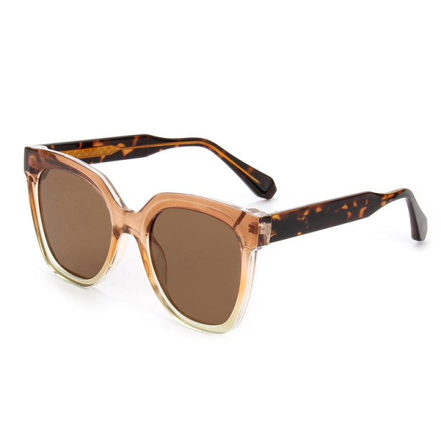 RIANOVA Large Round Frame CP Polarized Sunglasses 5001
