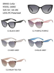 LEKE Polarized Sunglasses cat eye Trendy For Women 16003