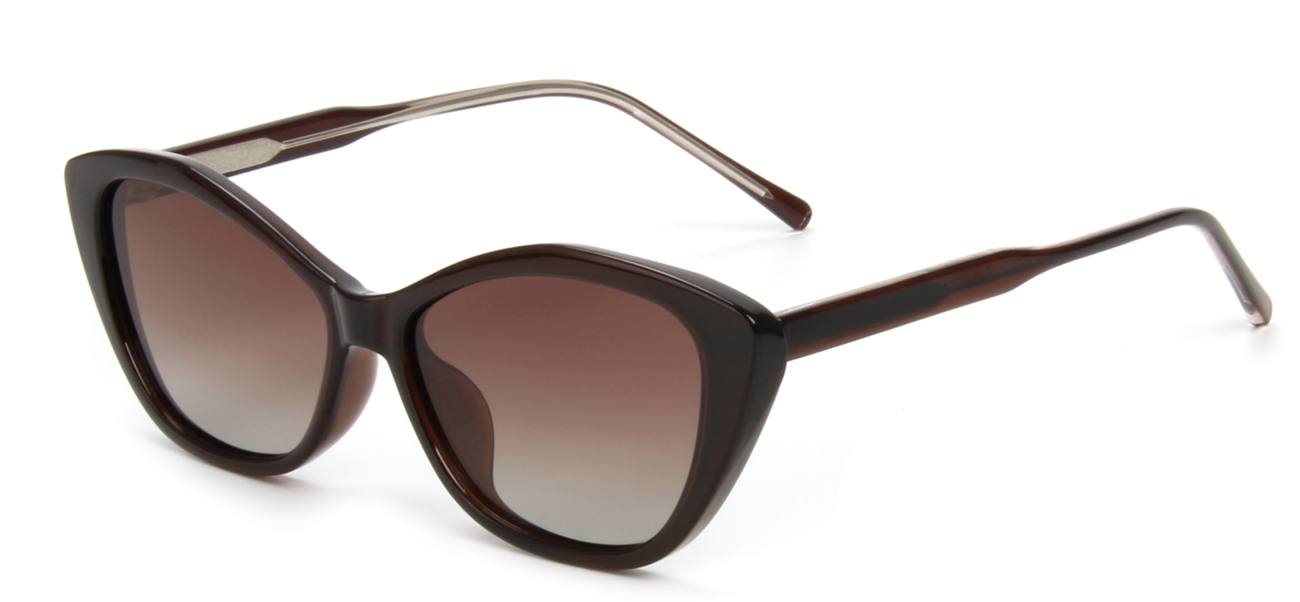 RIANOVA fashion cat eye small frame cp temples polarized sunglasses 8013