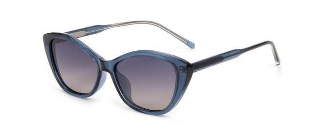 RIANOVA fashion cat eye small frame cp temples polarized sunglasses 8013