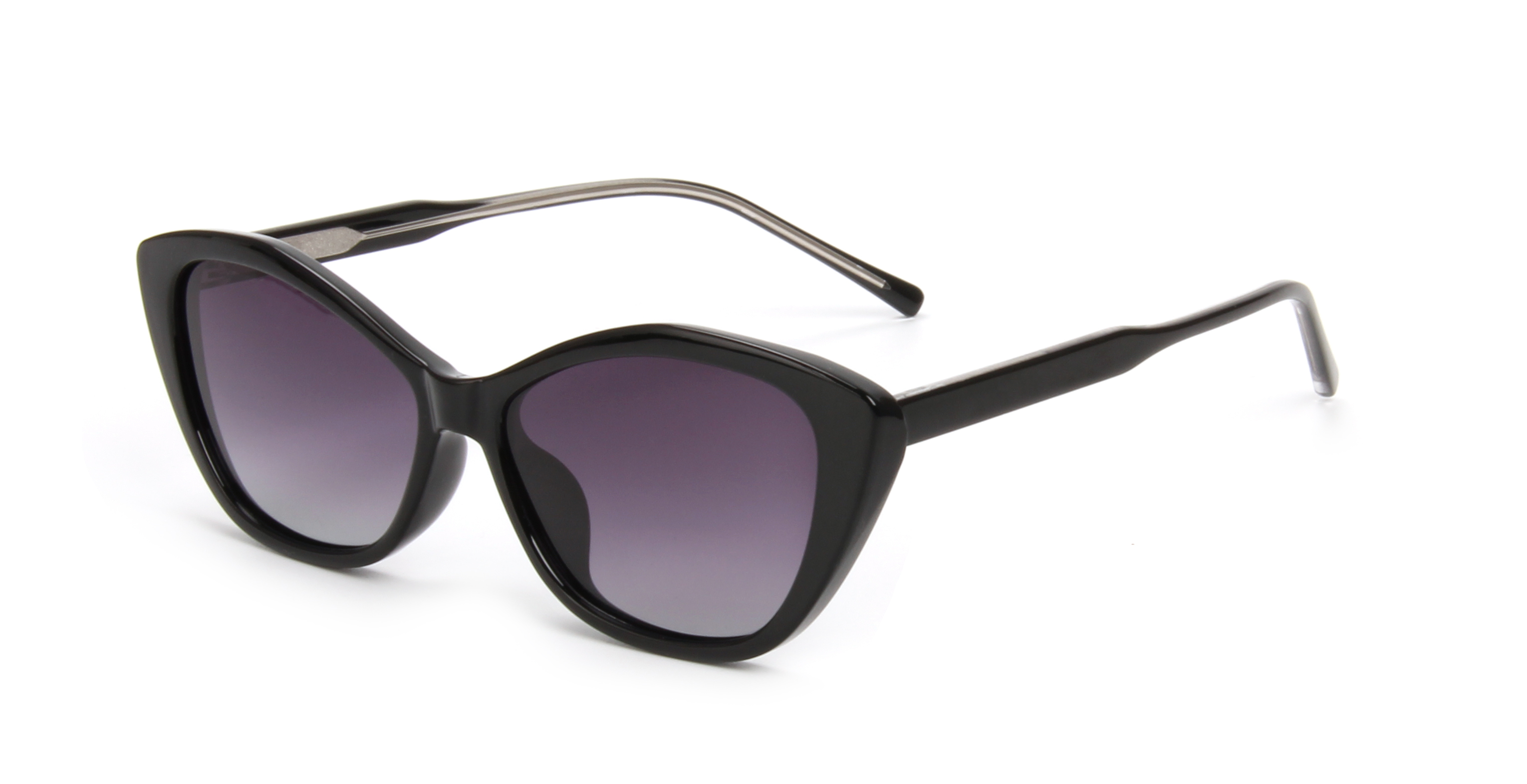 RIANOVA fashion cat eye small frame cp temples polarized sunglasses 8013