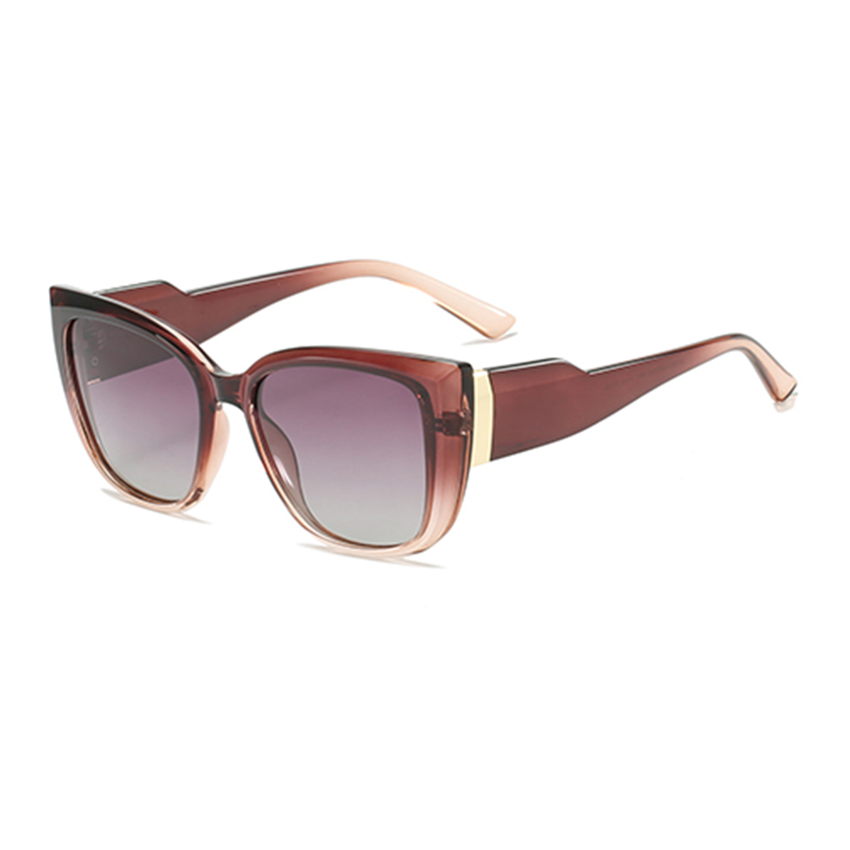 LEKE Polarized Sunglasses Wide leg Cat Eye Narrow frame 16001