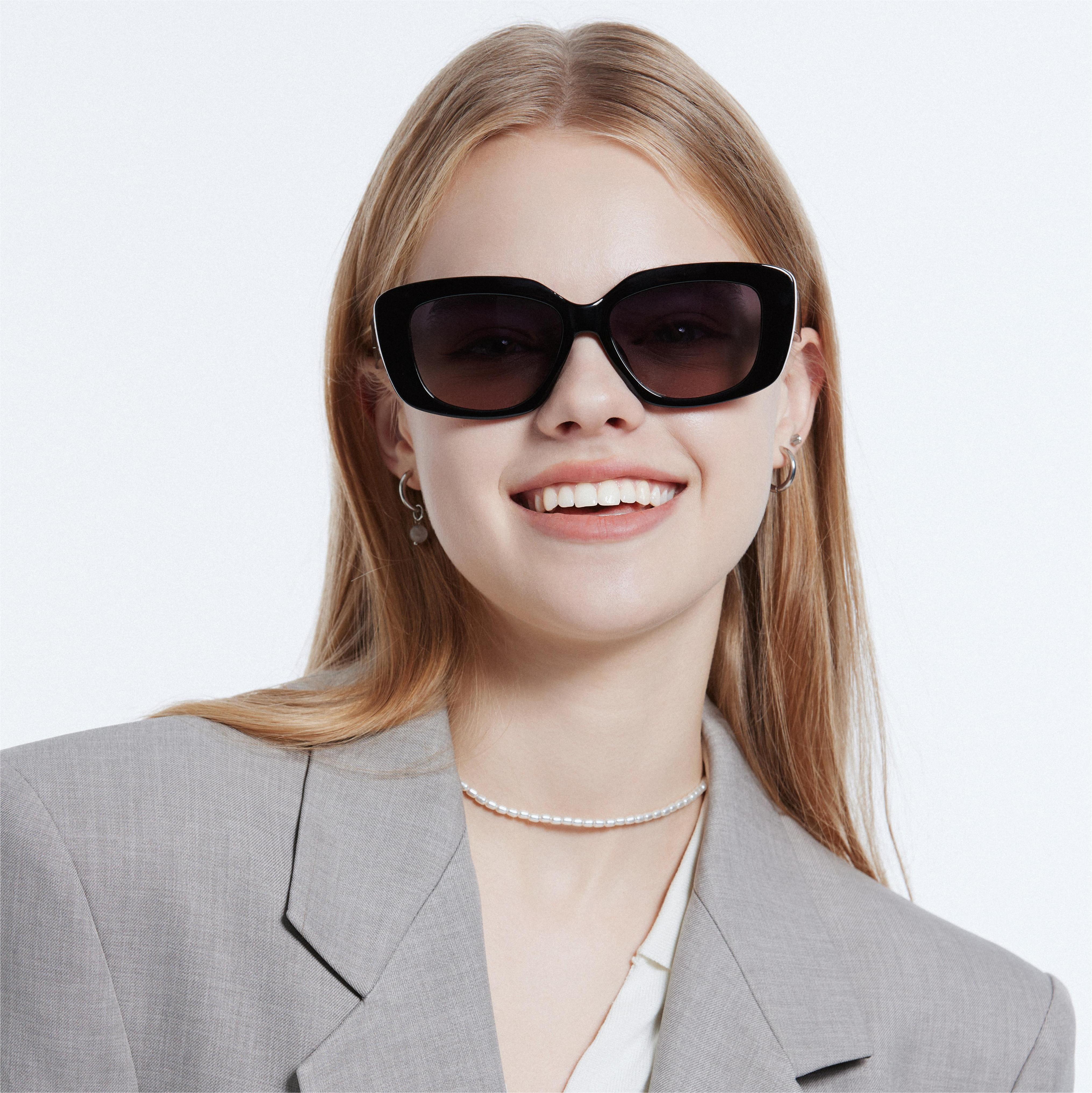 LEKE Polarized Sunglasses spot Cat Eye Narrow frame 16002