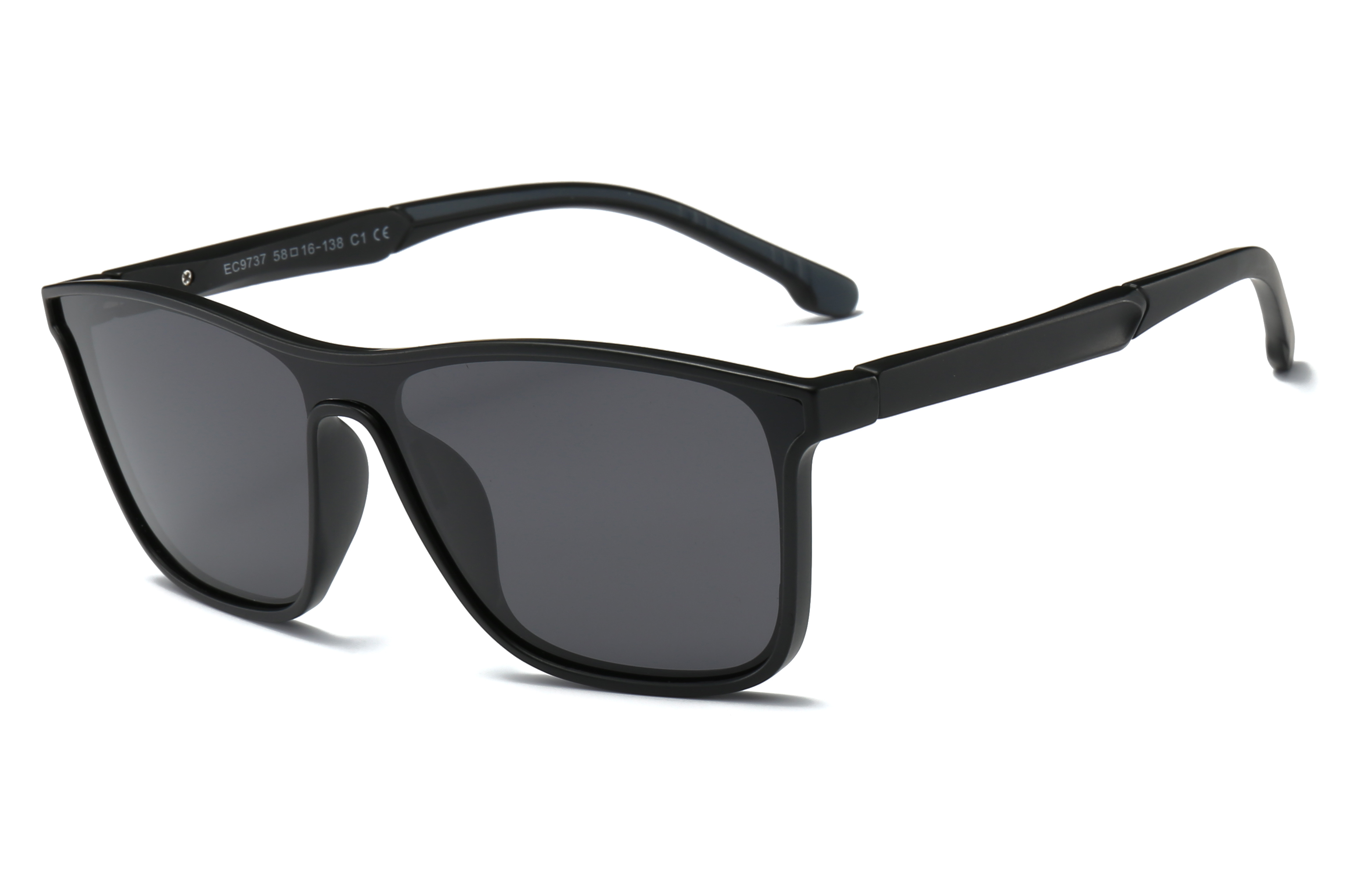 Enrique Cavaldi Square Frame Classic Shape Outdoor Riding Polarized Sunglasses 9737