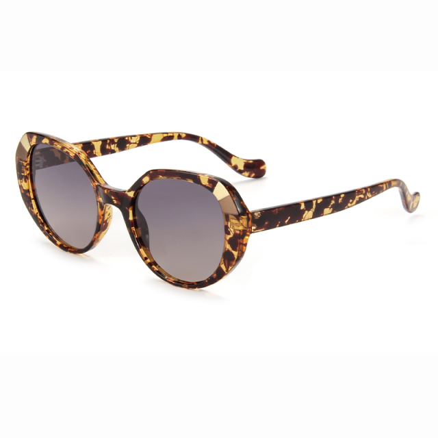 LEKE Polarized Sunglasses rectangle Trendy Mixed color 14007