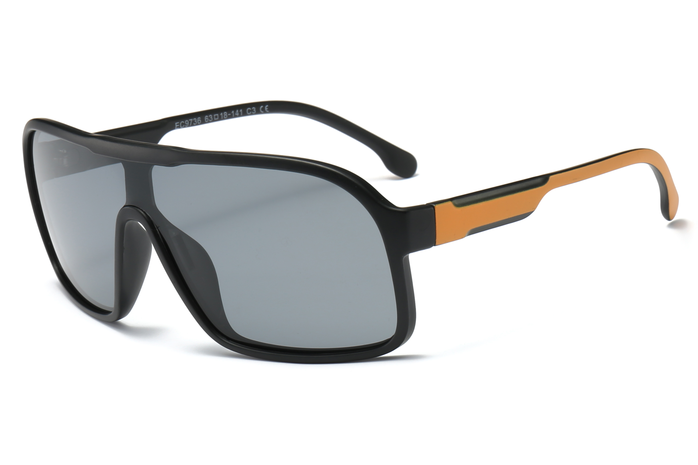 Enrique Cavaldi Large Frame One Piece Eye Protection Riding Outdoor Polarized Sunglasses 9736